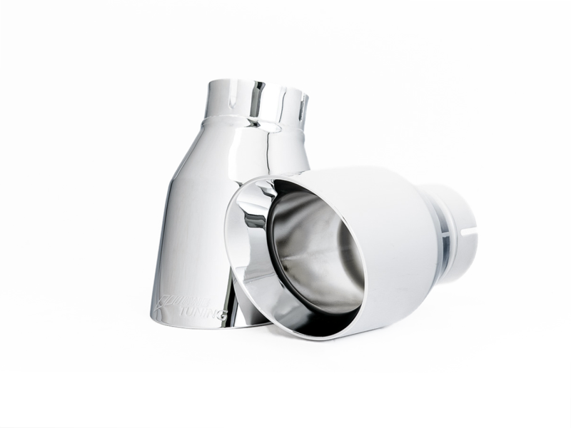 AWE Tuning Audi B9 A4 Touring Edition Exhaust Dual Outlet - Chrome Silver Tips (Includes DP)-thumbmail-11