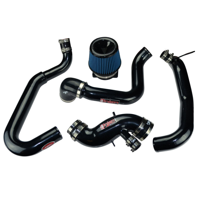 Injen 03-06 Evo 8/9/MR Cast Aluminum Intake System w/ Full Intercooler Piping Black Short Ram Intake-thumbmail-2