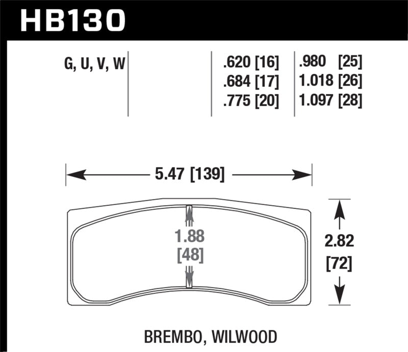 Hawk DTC-50 Alcon 20mm Race Brake Pads-thumbmail-3