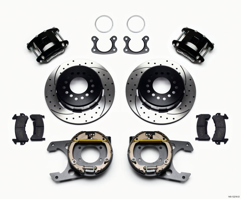 Wilwood D154 P/S Park Brake Kit Drilled Small Ford 2.66in Offset-thumbmail-1