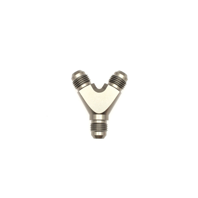 DeatschWerks 6AN Male Flare to 6AN Male Flare to 6AN Male Flare Y Fitting - Anodized Matte Black-thumbmail-2