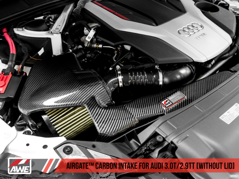 AWE Tuning Audi B9/B9.5 S4/S5/RS5 3.0T Carbon Fiber AirGate Intake w/ Lid-thumbmail-17