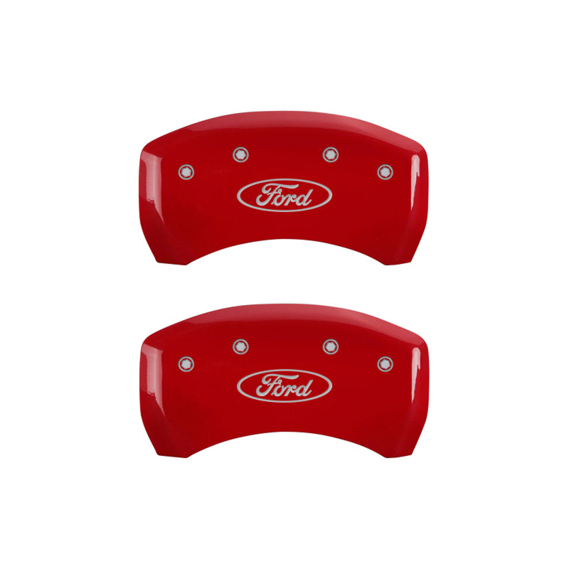 MGP 4 Caliper Covers Engraved Front & Rear Oval logo/Ford Yellow finish black ch-thumbmail-5