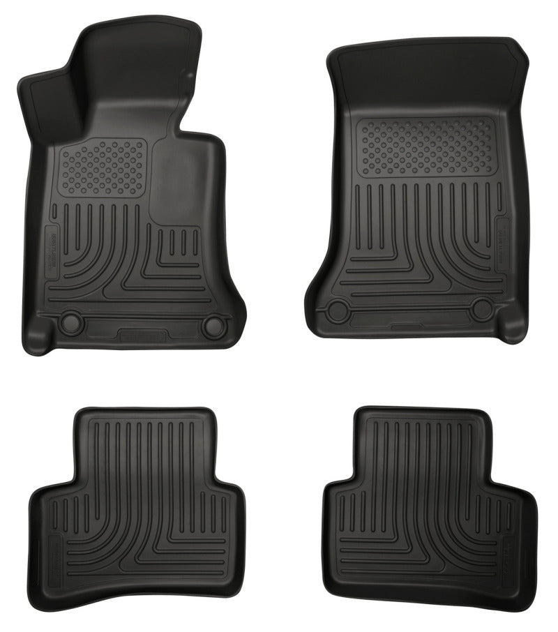 Husky Liners 2012 Mercedes C-Class WeatherBeater Combo Black Floor Liners-thumbmail-2