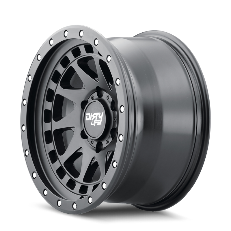 Dirty Life 9311 Enigma Pro 17x9/6x139.7 BP/-12mm Offset/106mm Hub Matte Black Wheel - Beadlock-thumbmail-3