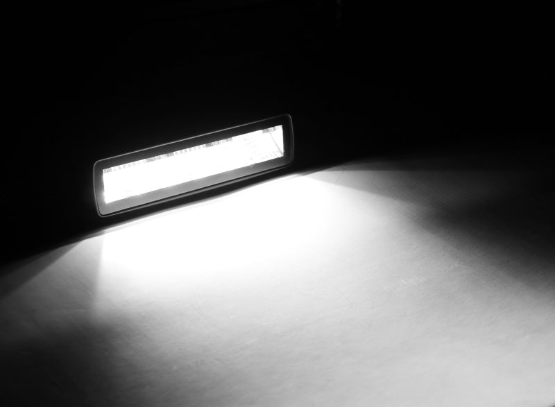 Go Rhino Xplor Blackout Combo Series Sixline LED Flood Lights w/Amber (Surface Mount) - Blk (Pair)-thumbmail-4