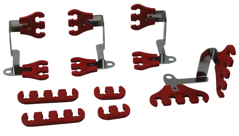Moroso Chevrolet Small Block Ignition Super Look Wire Kit - 7-9mm - Red-thumbmail-1