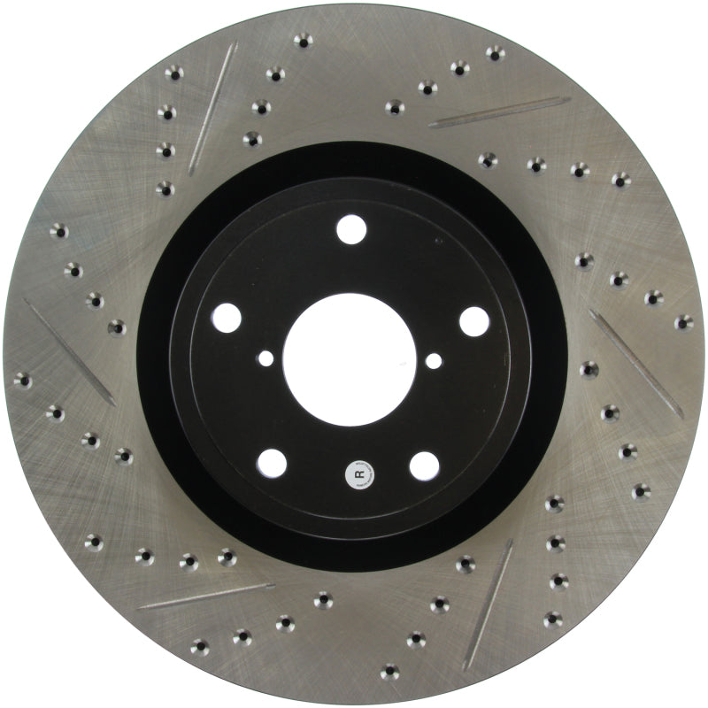 StopTech 05-10 Subaru Impreza WRX/STi Slotted & Drilled Right Front Rotor-thumbmail-11