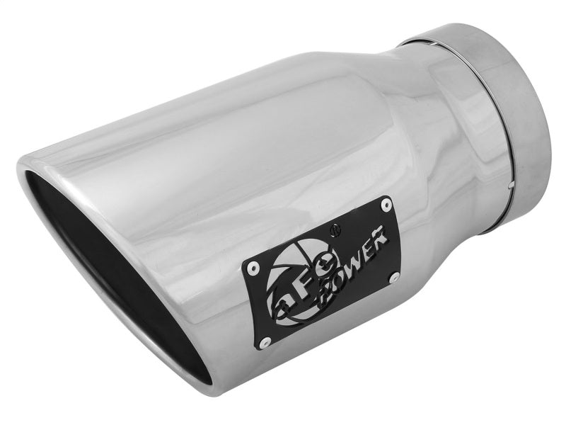 aFe Diesel Exhaust Tip Bolt On Black 5in Inlet x 7in Outlet x 12in - Right-thumbmail-1