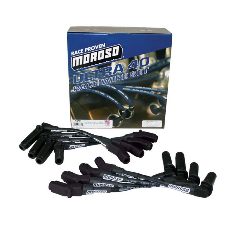 Moroso GM LS Unsleeved Ultra 40 Wire Set - Black (For 68476)-thumbmail-1