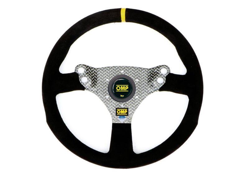 OMP 320 Hybrid S Flat Steering Wheel Black-thumbmail-1