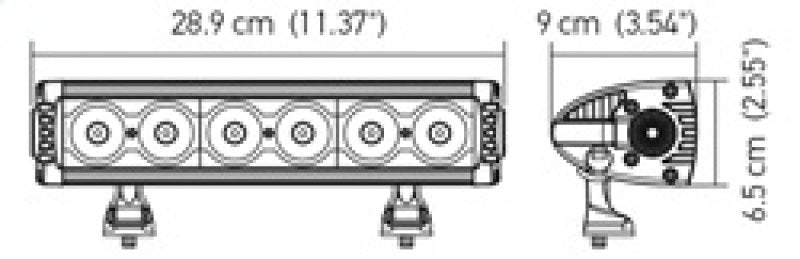 Hella Value Fit Design 11in - 60W LED Light Bar - Combo Beam-thumbmail-14