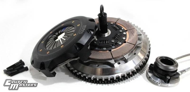 Clutch Masters 09-12 Hyundai Genesis Coupe 2.0T FX850 Twin Disc 8.5in Race Kit w/ Steel FW & Slave-thumbmail-1