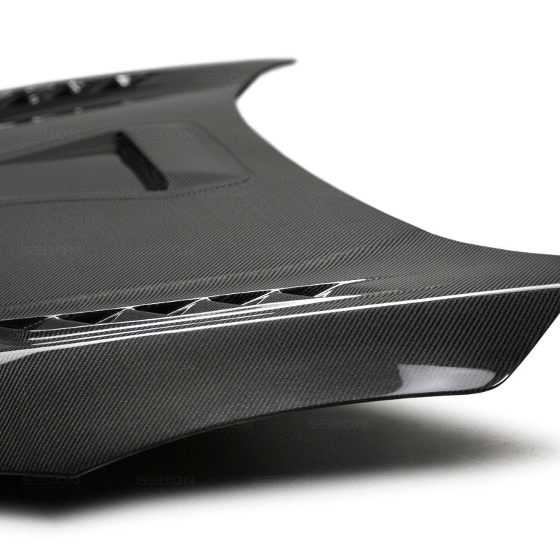 Seibon 17-20 Honda Civic Type-R (FK8) TSII Style Carbon Fiber Hood-thumbmail-8