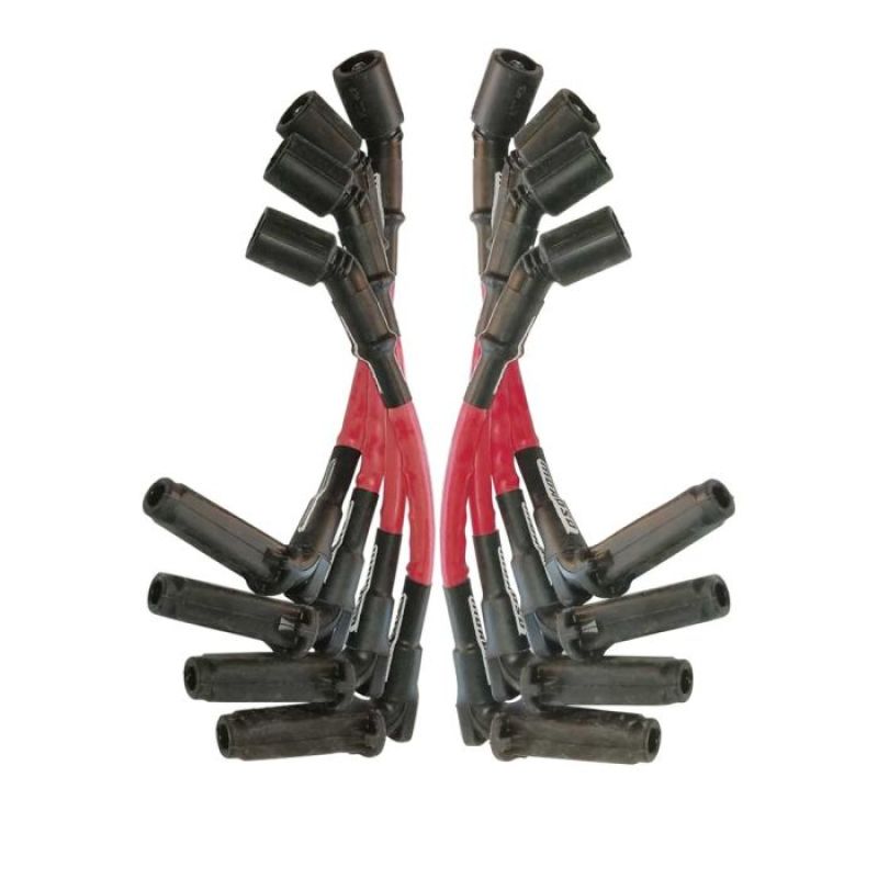 Moroso 11in Long Sleeved Coil On Plug Ultra Spark Plug Wire Set - Red-thumbmail-1