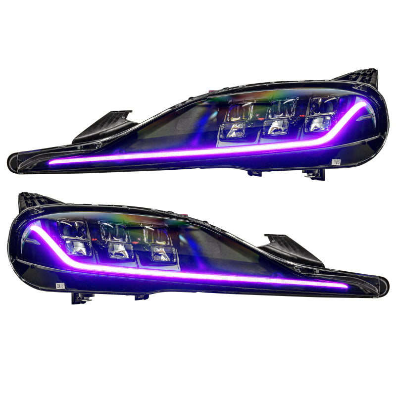 Oracle 20-21 Toyota Supra GR RGB+A Headlight DRL Upgrade Kit - ColorSHIFT w/ BC1 Controller-thumbmail-6