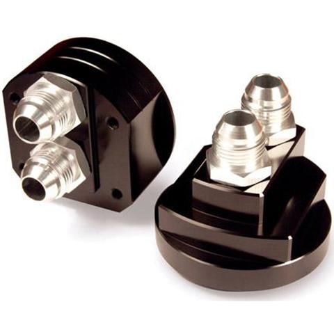 BLOX Racing Remote Oil Filter Relocation Kit - Polished