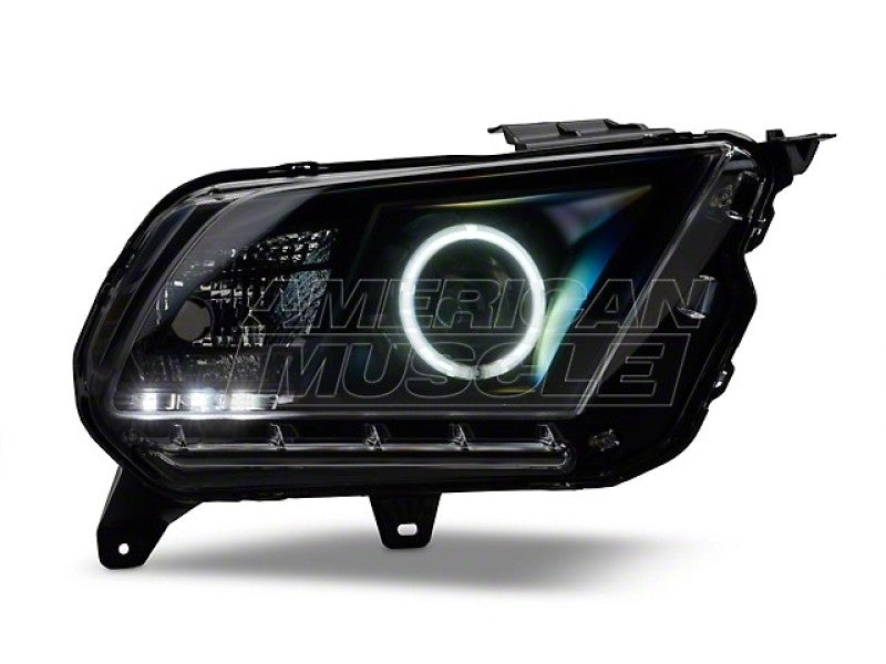 Raxiom 10-12 Ford Mustang w/ Headlights CCFL Halo Projector Headlights- Black Housing (Clear Lens)-thumbmail-1