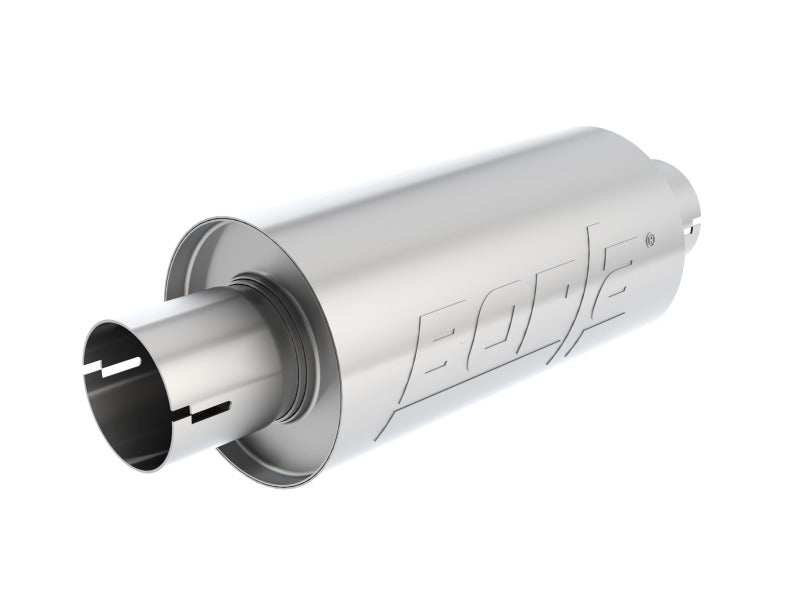 Borla S-Type Muffler 2.5in Inlet/Outlet 5in Round x 10in w/Notch-thumbmail-2