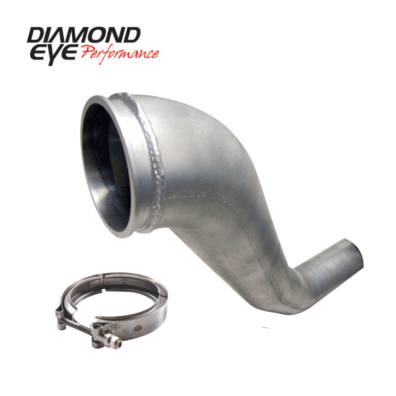 Diamond Eye KIT 4in DWNP HX40 TURBO-DIRECT FLANGE W/ V-Band CLAMP AL DODGE 94-02-thumbmail-2