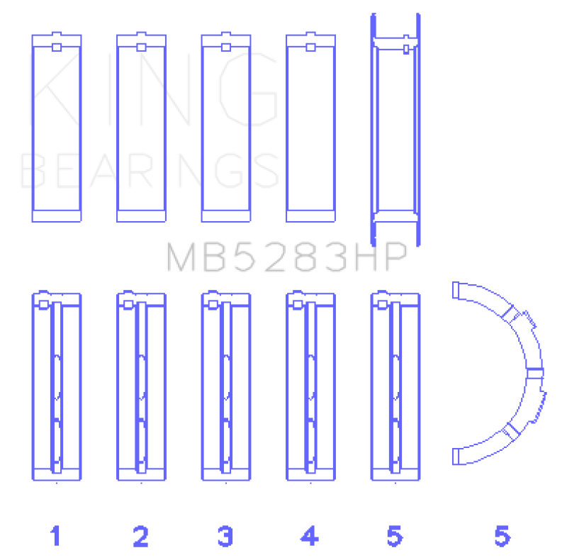 King Performance Main Bearing Set - Size Standard-thumbmail-2