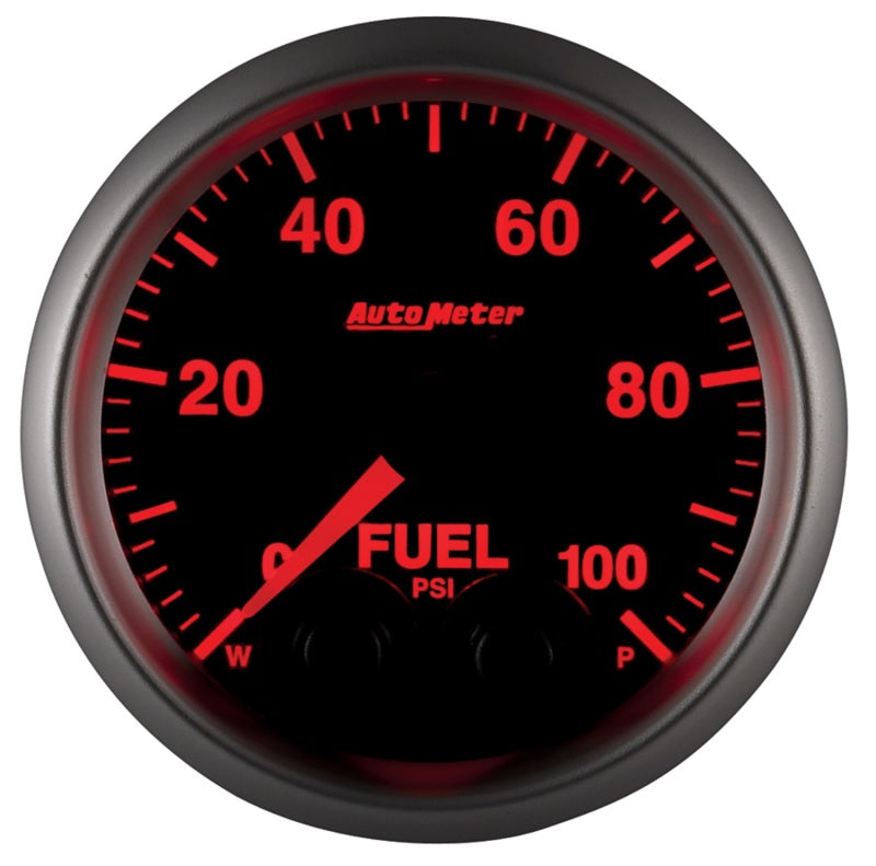 Autometer Elite 52mm 0-100 PSI Fuel Pressure Peak & Warn w/ Electronic Control Gauge-thumbmail-6