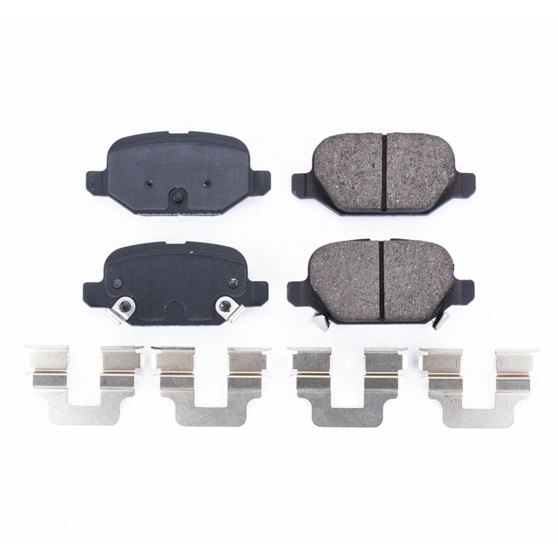 Power Stop 13-17 Fiat 500 Rear Z17 Evolution Ceramic Brake Pads w/Hardware-thumbmail-1