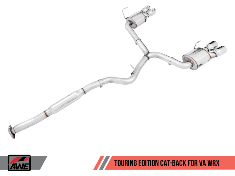 AWE Tuning 2015+ Subaru WRX VA Sedan Touring Edition Exhaust - Chrome Silver Tips (102mm)-thumbmail-7