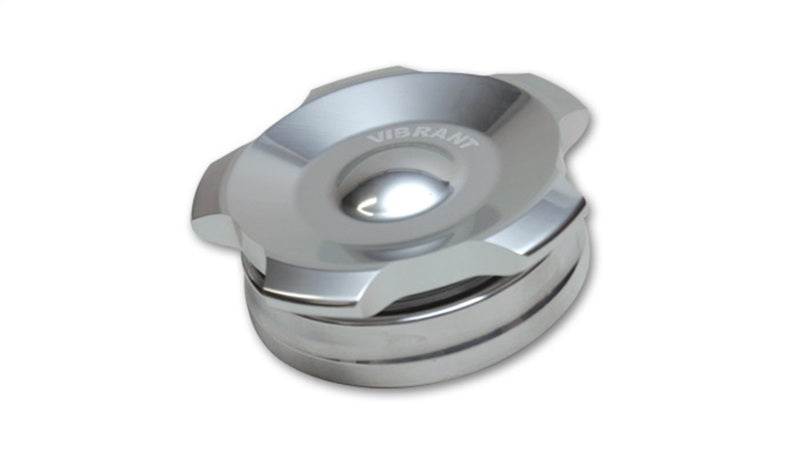 Vibrant 2in OD Aluminum Weld Bungs w/ Polished Aluminum Threaded Cap (incl. O-Ring)-thumbmail-2
