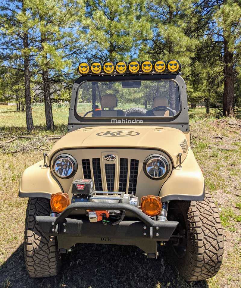 KC HiLiTES 6in. Hard Cover for Gravity Pro6 LED Lights (Single) - Smiley Face- Yellow/Black KC Logo-thumbmail-5