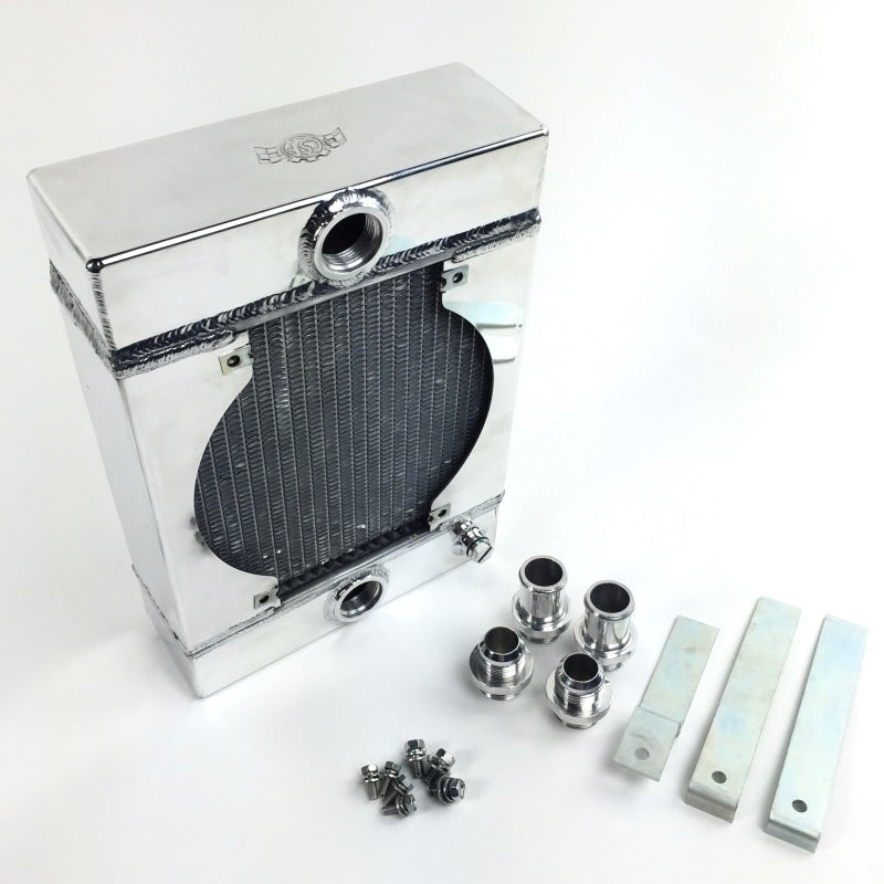 CSF Universal Drag Race / Tuck Radiator w/9in Spal Fan - 10.5in H x 10in L x 3.6in W-thumbmail-6