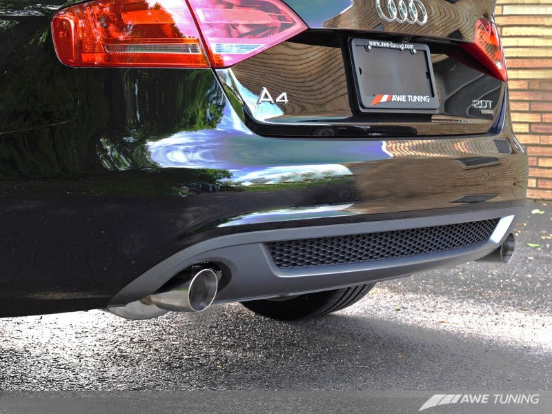 AWE Tuning Audi B8 A4 Touring Edition Exhaust - Dual Outlet Diamond Black Tips-thumbmail-4