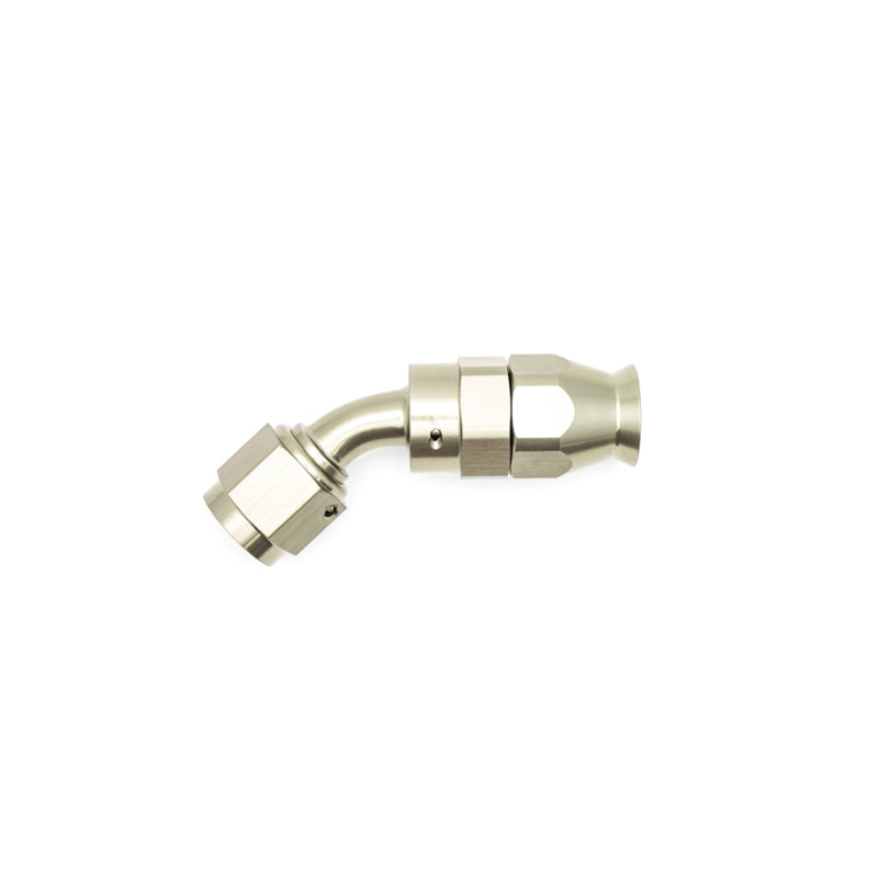 DeatschWerks 6AN Female Swivel 45-Degree Hose End PTFE (Incl 1 Olive Insert) - Anodized Matte Black-thumbmail-2