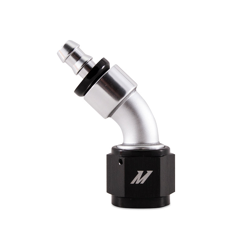 Mishimoto Push-On Swivel End Hose Fitting, 45 Degrees -10AN-thumbmail-1
