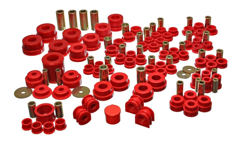 Energy Suspension 02-09 Nissan 350Z / 03-07 Infiniti G35 Coupe Red Hyper-Flex Master Bushing Set-thumbmail-3