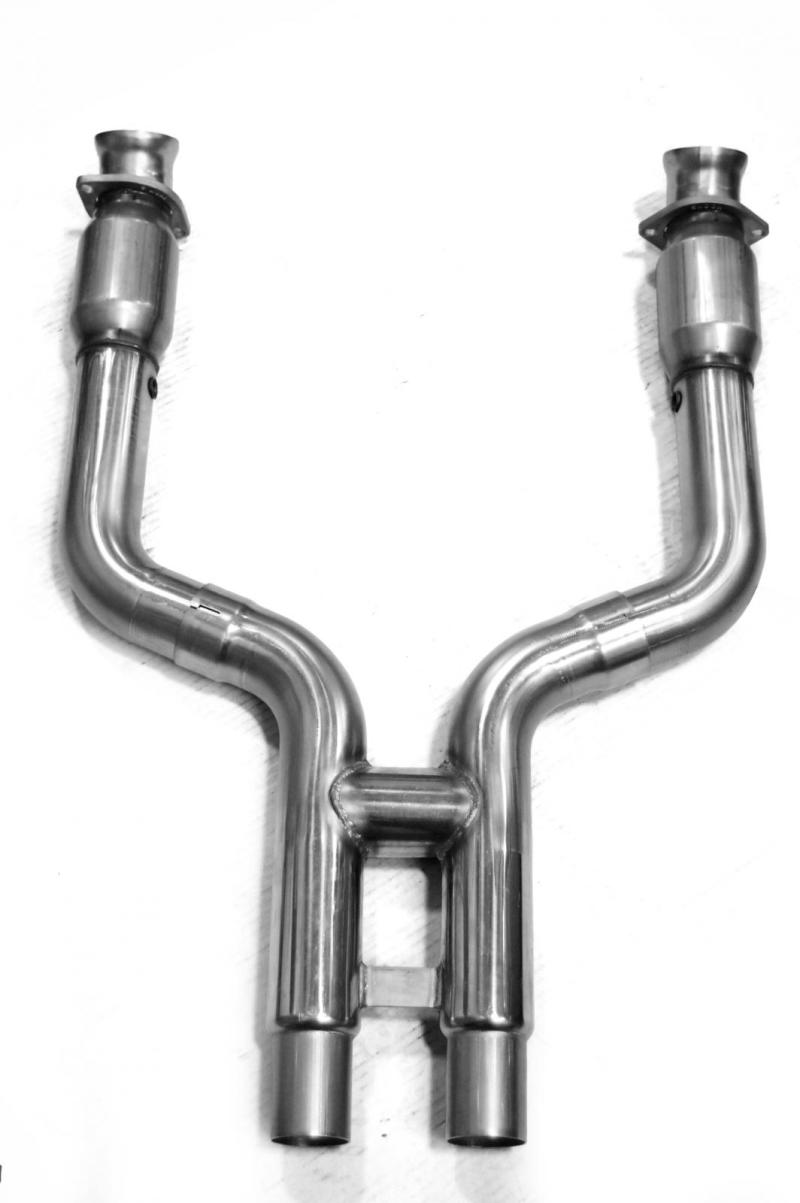 Kooks 07-10 Ford Shelby GT-500 5.4L 4V 3in x 2 1/2in OEM GREEN Cat SS H-Pipe Kooks HDR Req-thumbmail-3