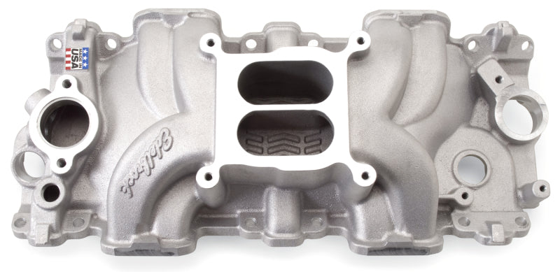 Edelbrock Intake Manifold Single Quad Perf RPM Chevrolet 348/409 Inwin Big Block Small Port-thumbmail-2