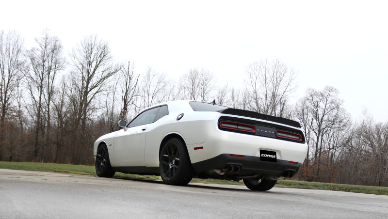 Corsa 15-17 Dodge Challenger Xtreme Cat-Back Dual Rear Exit with Twin 3.5in Polished Pro-Series Tips-thumbmail-4