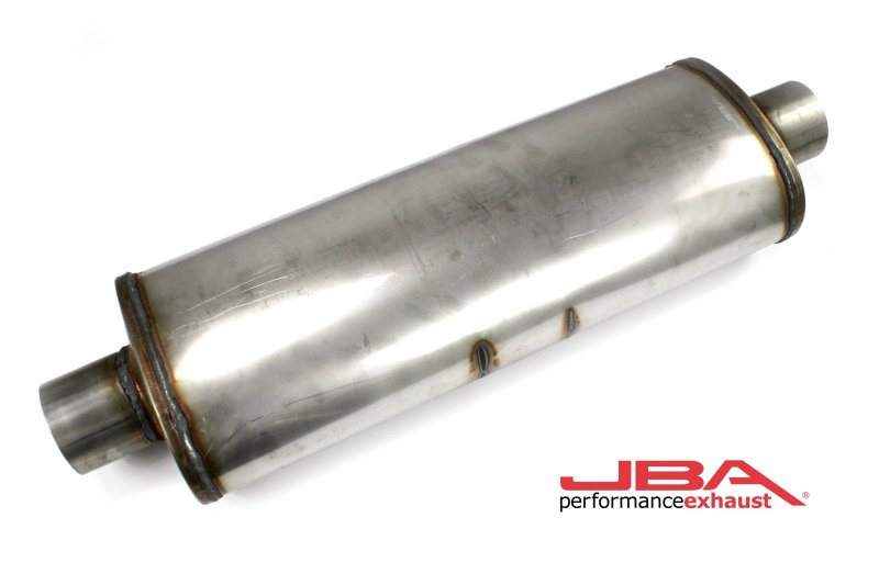 JBA Universal Chambered 304SS Muffler 22x8x5 3in Center/Center-thumbmail-2