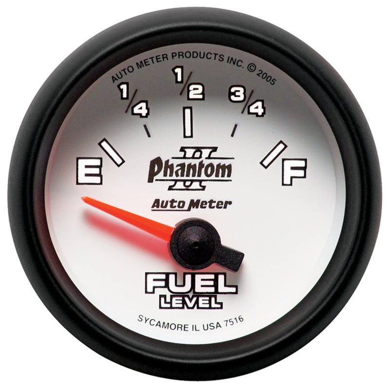 Autometer Phantom II 2-1/16in 240E - 33F OHM Electric Fuel Level Gauge-thumbmail-2
