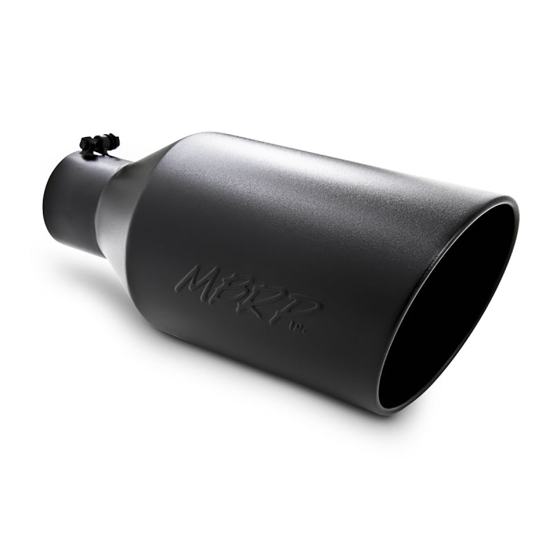 MBRP Universal Tip 8in O.D. Rolled End 4in inlet 18in length Black-thumbmail-2