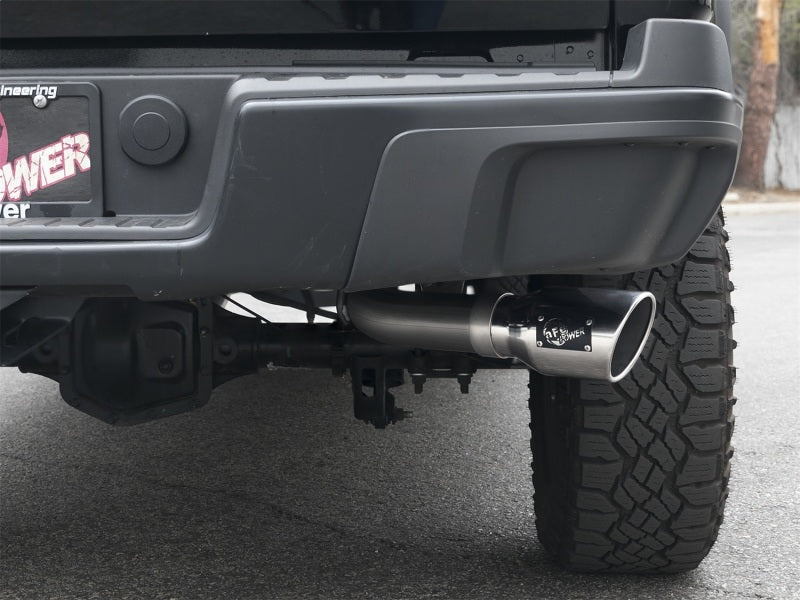 aFe Mach Force-XP Exhaust 3in CB SS 15-17 GM Colorado/Canyon 2.5L/3.6L Side Exit w/ Polished Tip-thumbmail-3