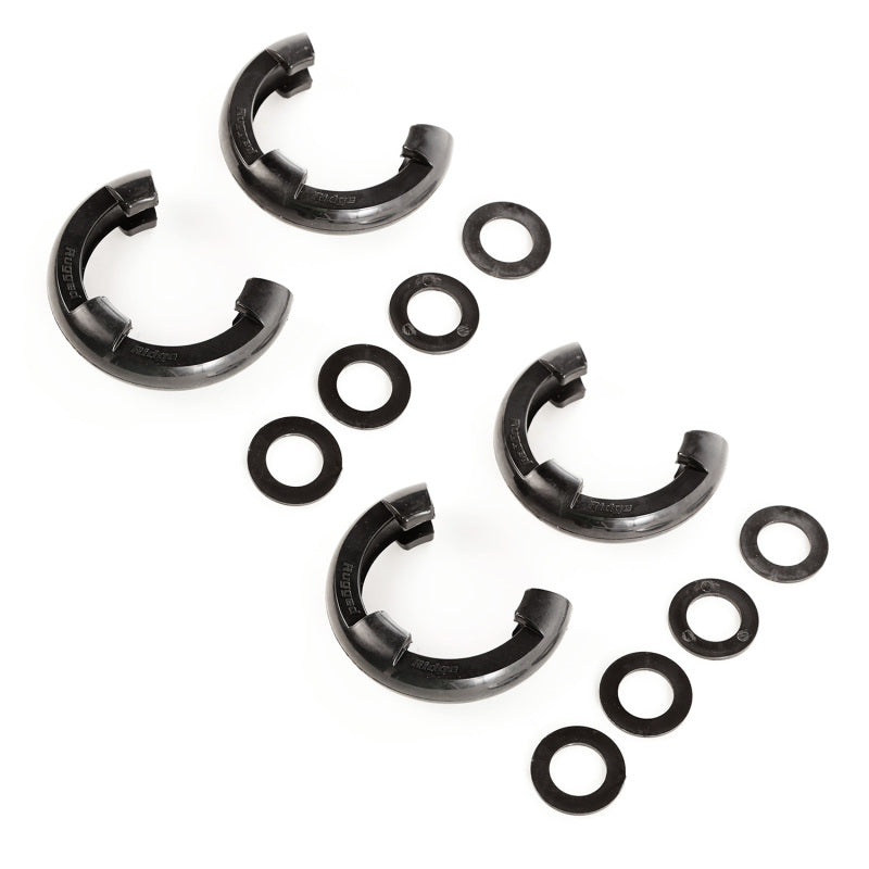 Rugged Ridge 3/4in Black D-Ring Isolator Kit-thumbmail-2