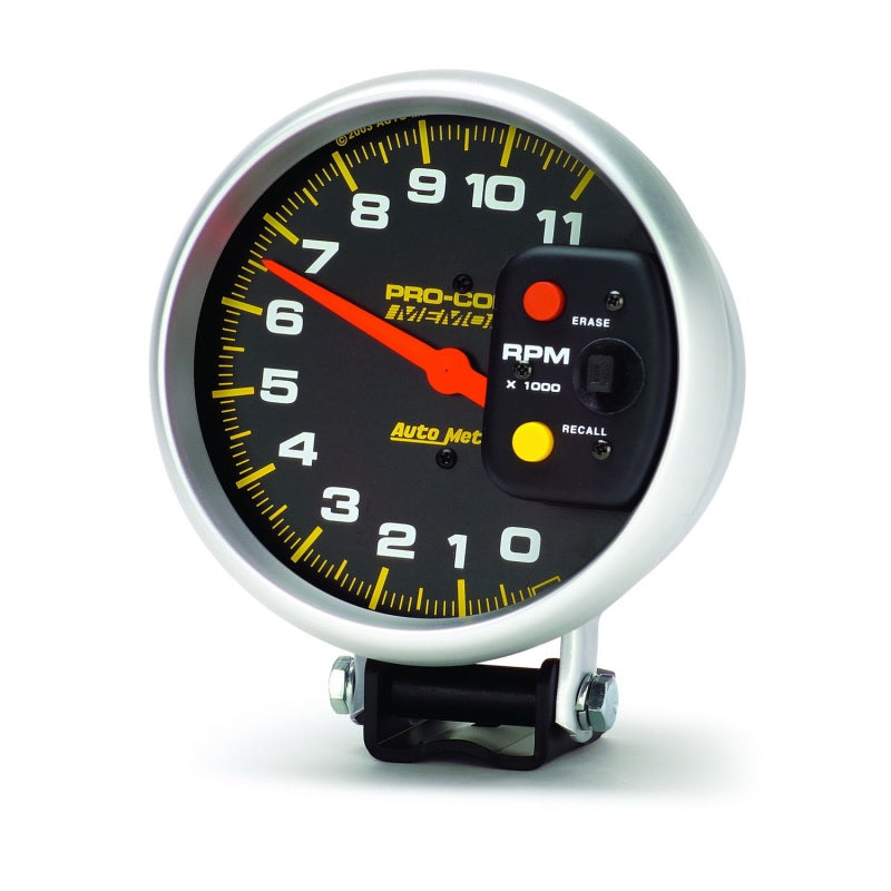 Autometer Pro-Comp 5in 0-11000 RPM Pedestal w/Peak Memory Tachometer-thumbmail-2