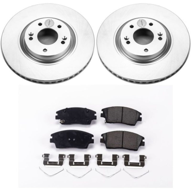 Power Stop 15-17 Hyundai Tucson Front Z17 Evolution Geomet Coated Brake Kit-thumbmail-1