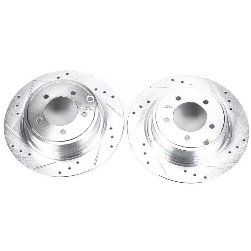 Power Stop 11-14 Chrysler 200 Rear Evolution Drilled & Slotted Rotors - Pair-thumbmail-2