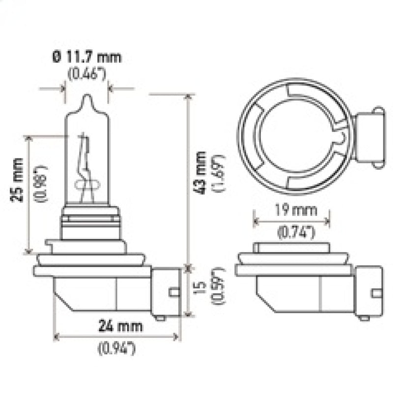 Hella Optilux H9 12V/100W XB Xenon White Bulb (pair)-thumbmail-23
