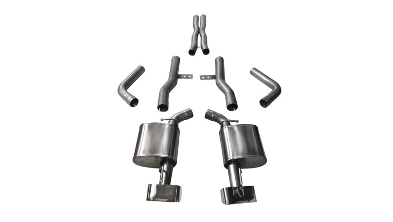 Corsa 15-16 Dodge Challenger SRT / Scat Pack / R/T 6.4L Polished Xtreme Cat-Back Exhaust-thumbmail-1