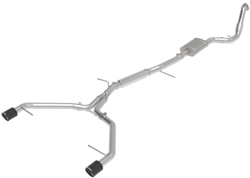 aFe 17-19 Audi A4 (B9) MACH Force-Xp 3in to 2.5in 304 SS Cat-Back Exhaust System-Dual Carbon Tips-thumbmail-7