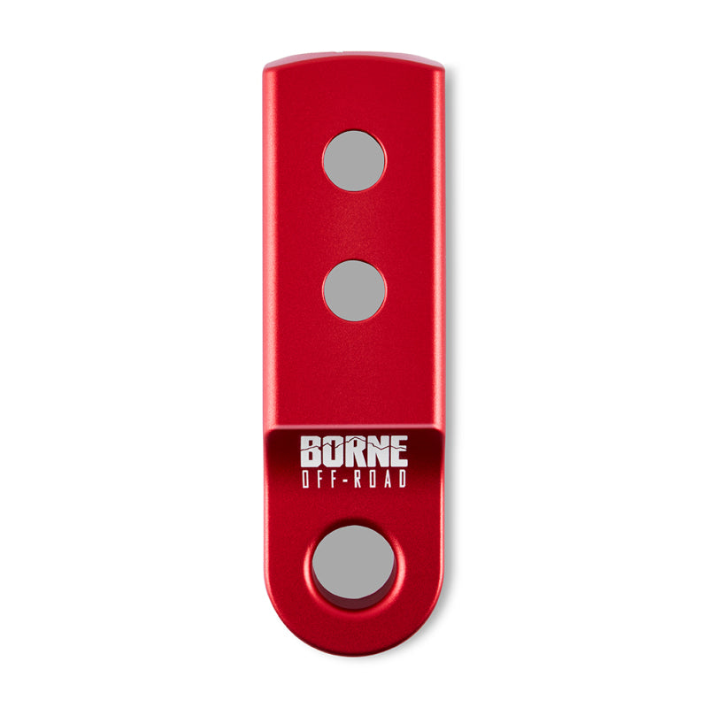 Borne Off-Road CNC Hitch Receiver Shackle 2in Red